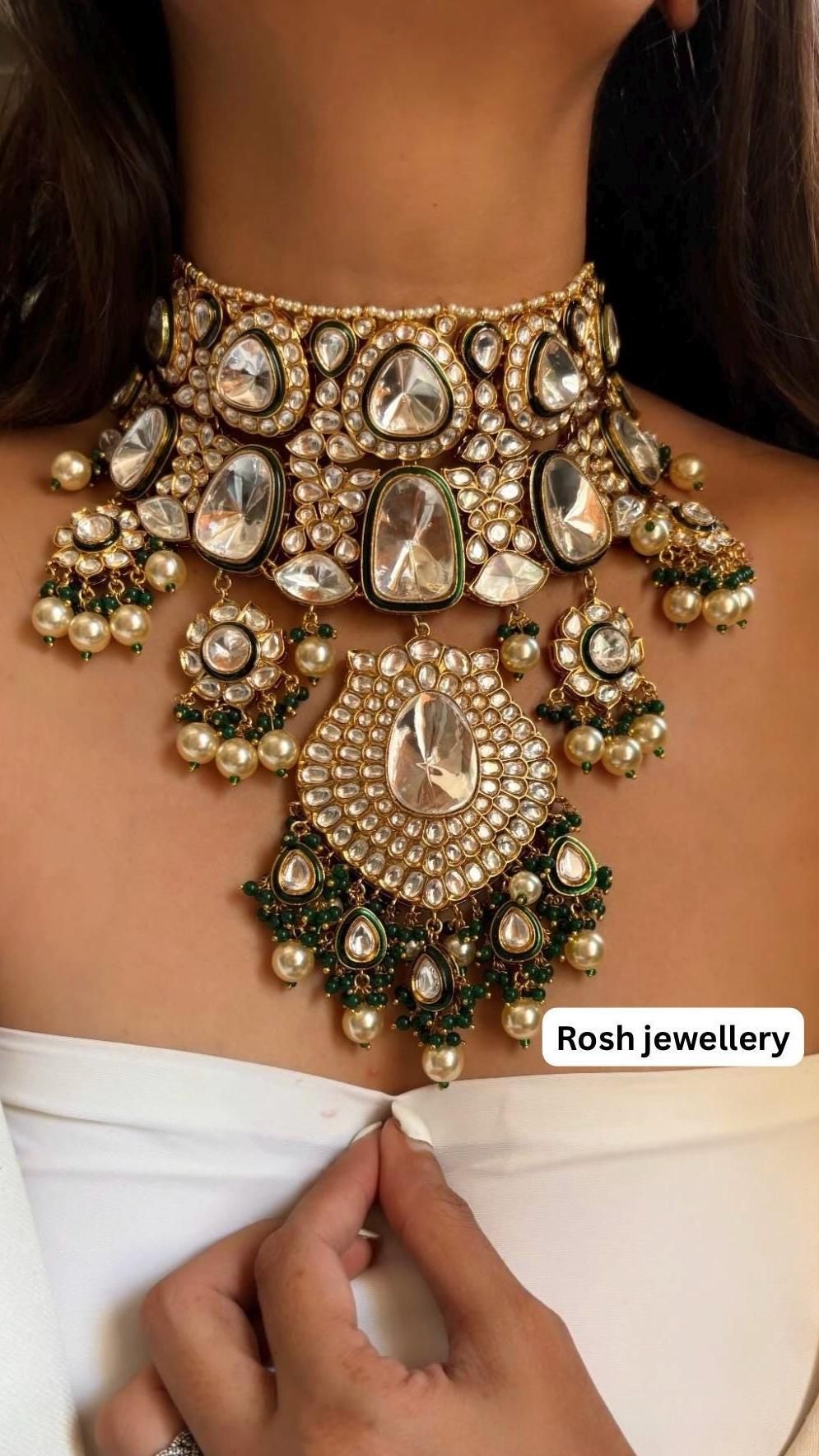 Rosina Super Look AD spark Kundan set