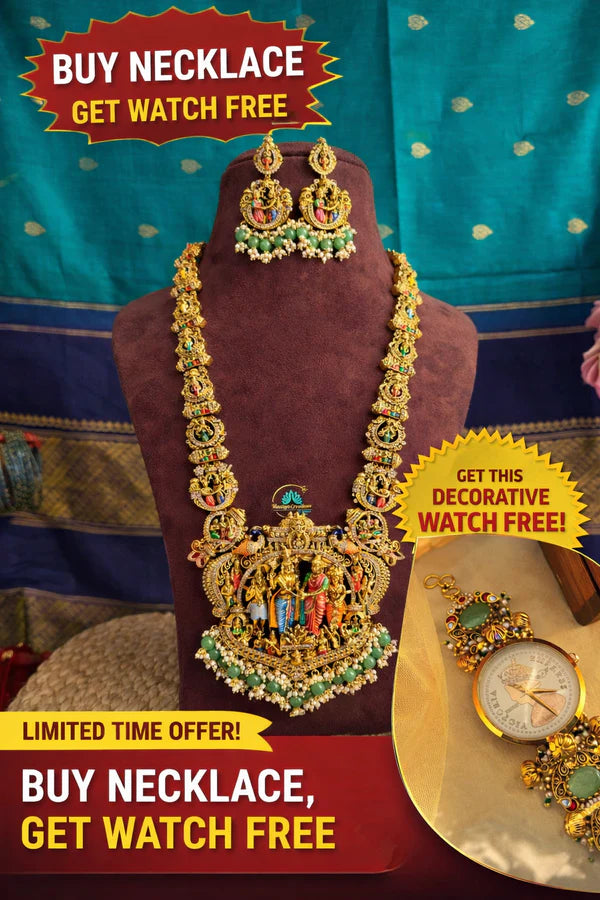 Buy 1 Srinivasa Necklace Get Watch Free